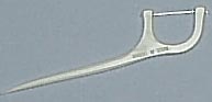 Disposable flossing picks are discarded after each use - that is, after it has flossed between all the teeth.