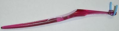 Flossing picks can also be used with specially adapted toothbrush handles.